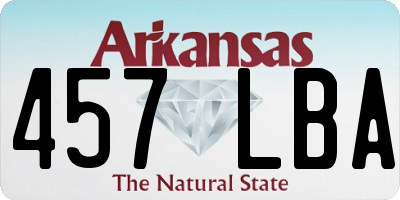 AR license plate 457LBA