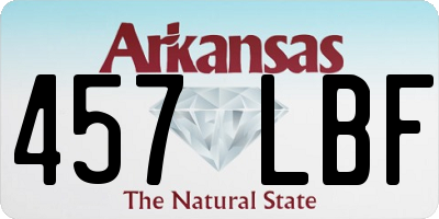 AR license plate 457LBF