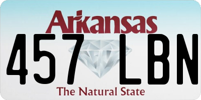 AR license plate 457LBN