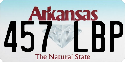 AR license plate 457LBP