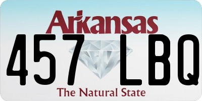 AR license plate 457LBQ