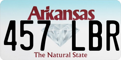 AR license plate 457LBR