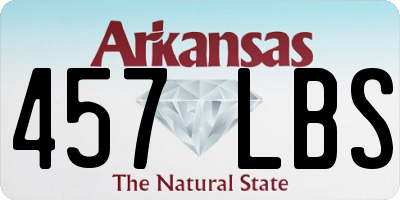 AR license plate 457LBS