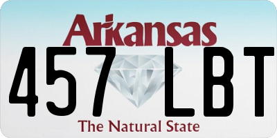 AR license plate 457LBT