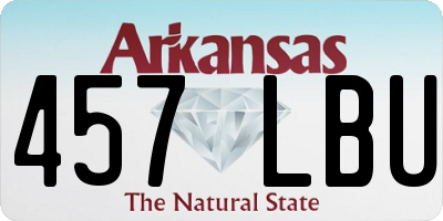 AR license plate 457LBU