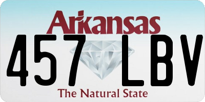 AR license plate 457LBV