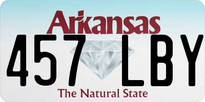 AR license plate 457LBY