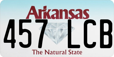 AR license plate 457LCB
