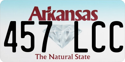AR license plate 457LCC