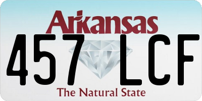 AR license plate 457LCF