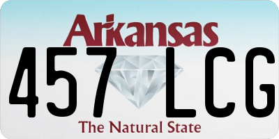 AR license plate 457LCG