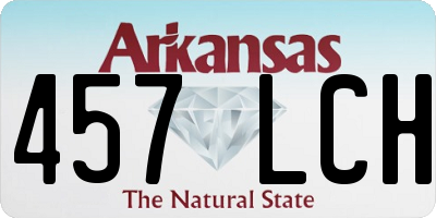 AR license plate 457LCH
