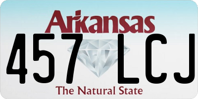 AR license plate 457LCJ