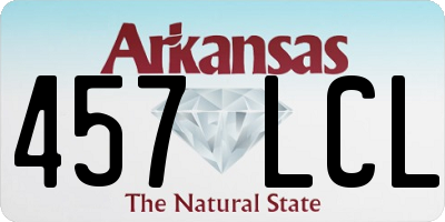 AR license plate 457LCL