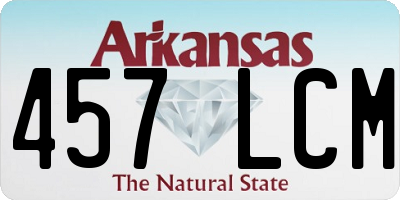 AR license plate 457LCM