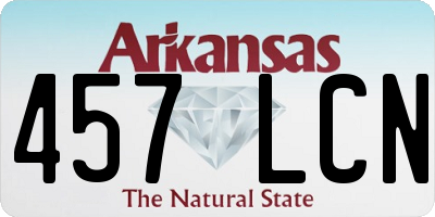 AR license plate 457LCN