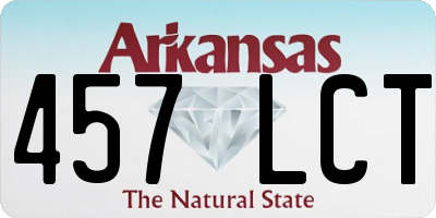 AR license plate 457LCT