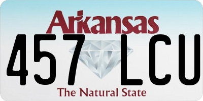 AR license plate 457LCU