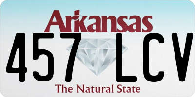 AR license plate 457LCV