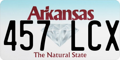 AR license plate 457LCX