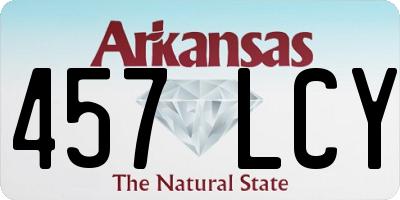 AR license plate 457LCY