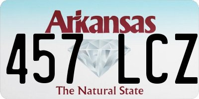 AR license plate 457LCZ