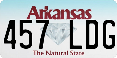 AR license plate 457LDG