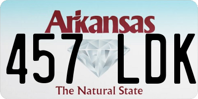 AR license plate 457LDK