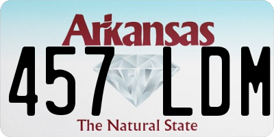 AR license plate 457LDM