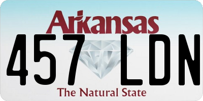 AR license plate 457LDN