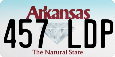 AR license plate 457LDP