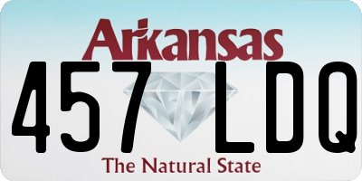 AR license plate 457LDQ