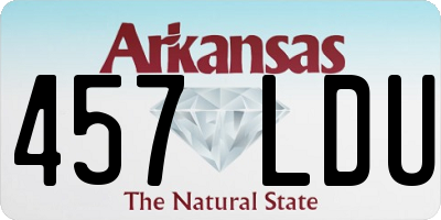 AR license plate 457LDU
