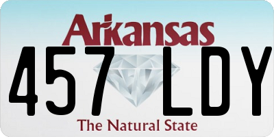 AR license plate 457LDY