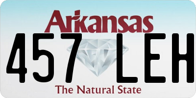 AR license plate 457LEH