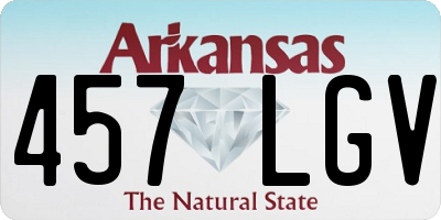 AR license plate 457LGV