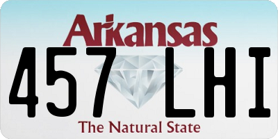 AR license plate 457LHI