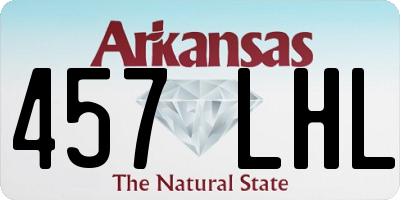 AR license plate 457LHL