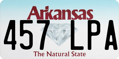 AR license plate 457LPA