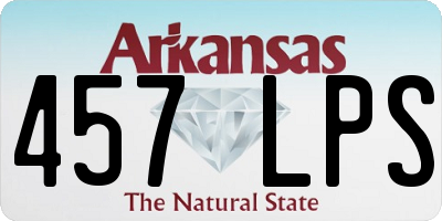 AR license plate 457LPS