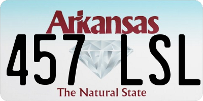 AR license plate 457LSL