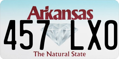 AR license plate 457LXO