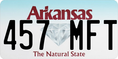AR license plate 457MFT