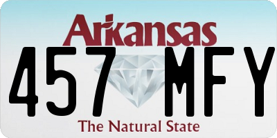 AR license plate 457MFY