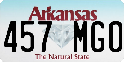 AR license plate 457MGO