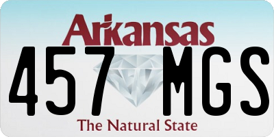 AR license plate 457MGS