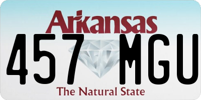 AR license plate 457MGU