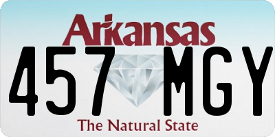 AR license plate 457MGY