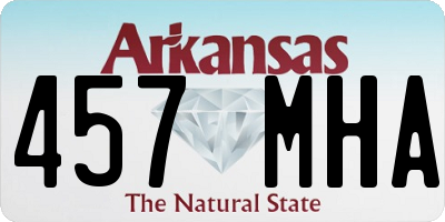 AR license plate 457MHA