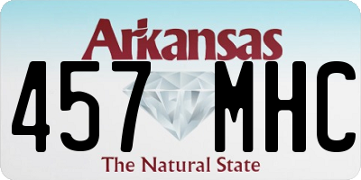 AR license plate 457MHC